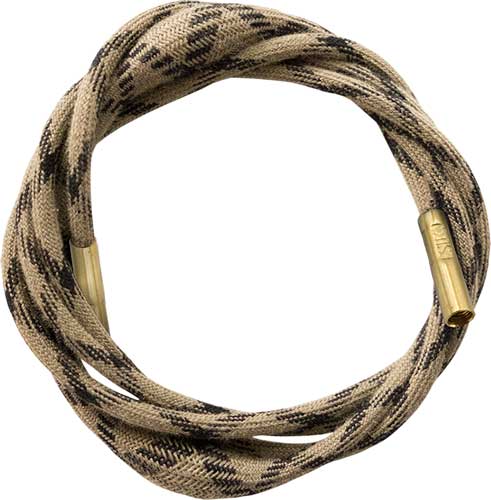 Coiled braided bore snake with brass ends