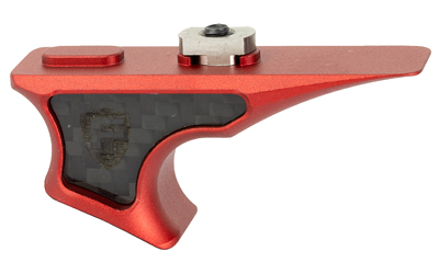 Red anodized metal camera thumb grip accessory