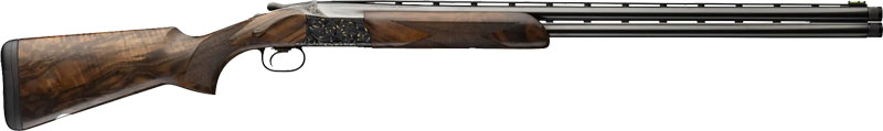 Triple-barrel shotgun with wooden stock
