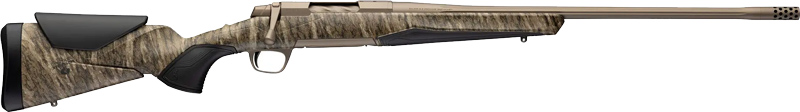 Bolt-action hunting rifle with camo stock