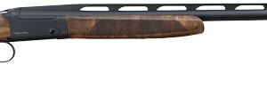 Wood-stock shotgun with ventilated rib barrel