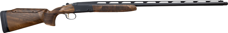Wood-stock shotgun with ventilated rib barrel