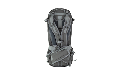 Gray hiking backpack with multiple straps
