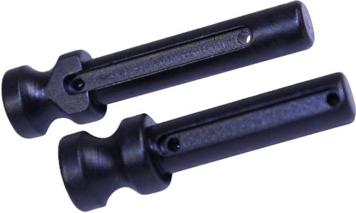 Two black metal socket extension adapters