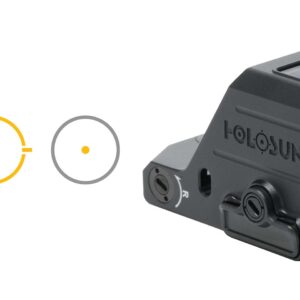 Holosun red dot sight with reticle options