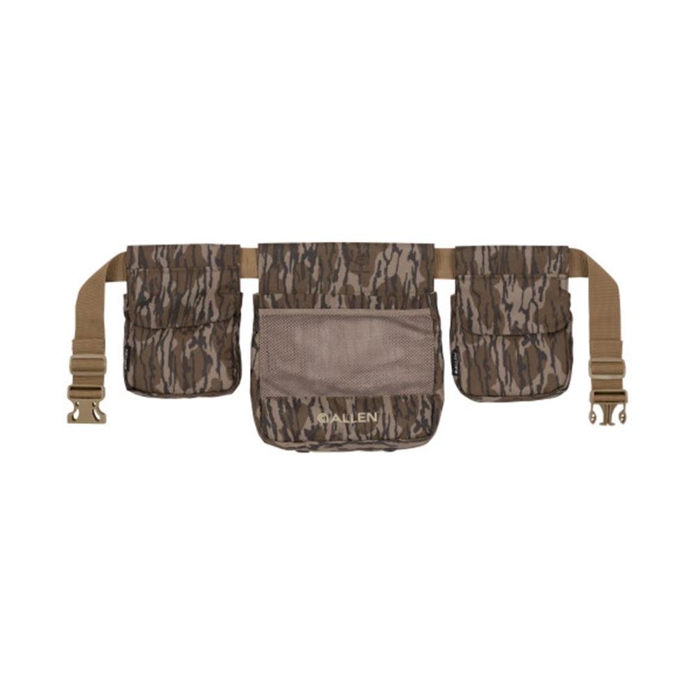 Camouflage utility belt with multiple storage pouches