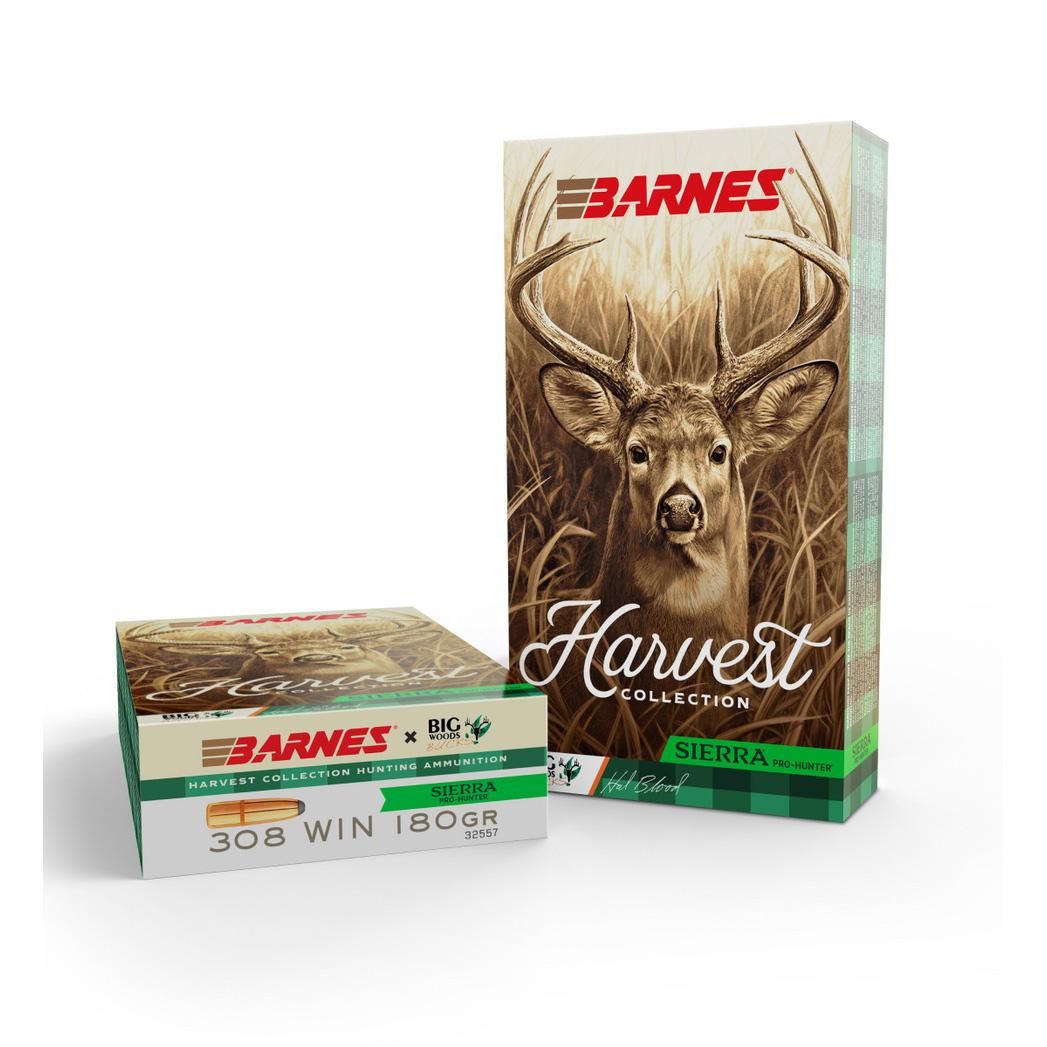 Barnes Harvest Collection Sierra .308 Win ammunition boxes