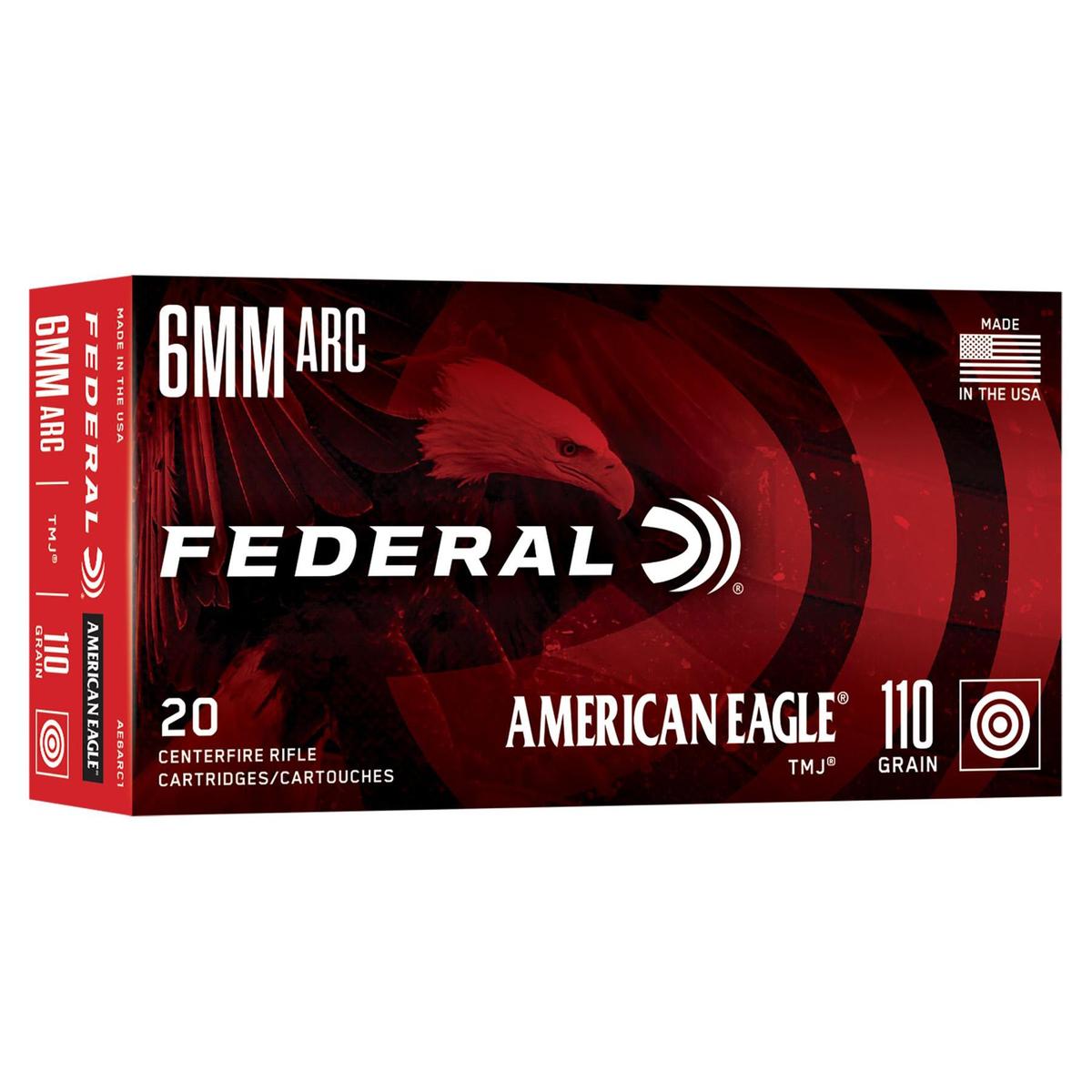Federal American Eagle 6mm ARC ammunition box