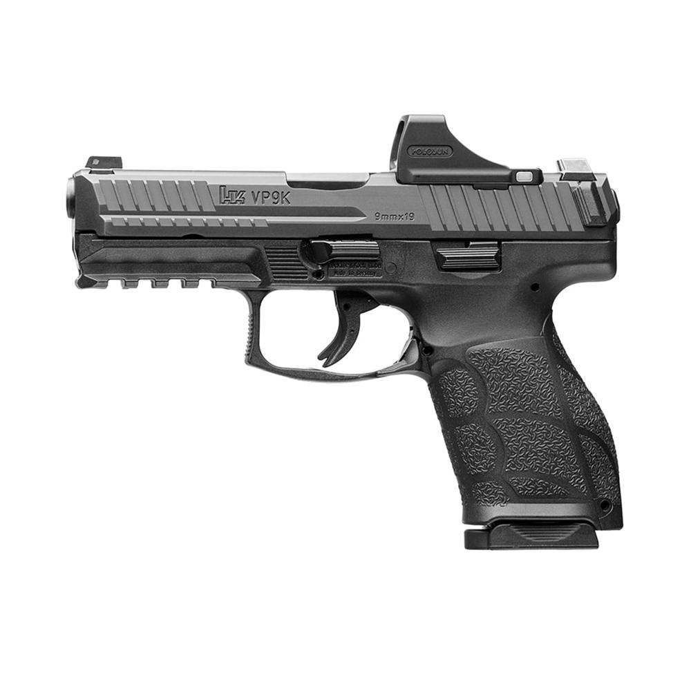 HK VP9K 9mm handgun with red dot sight