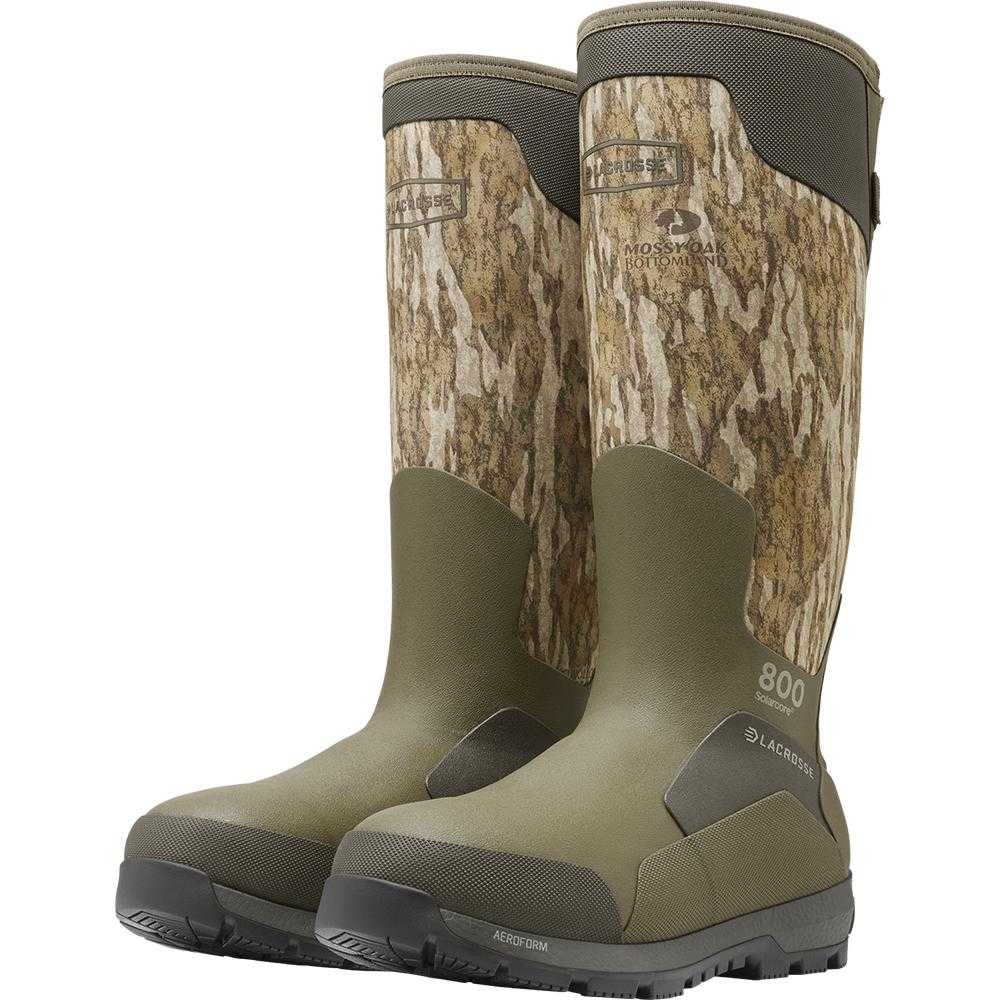 Camouflage insulated rubber hunting boots