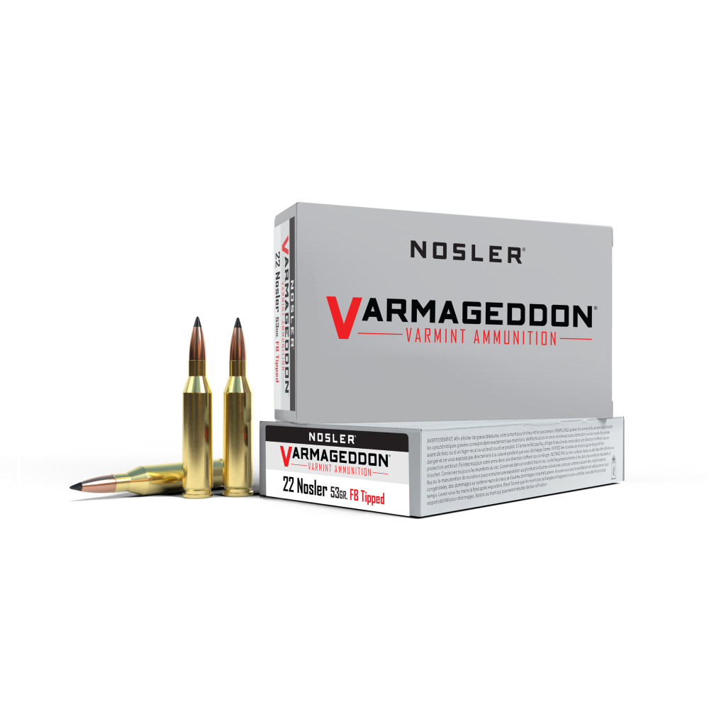 Nosler Varmageddon .22 Nosler ammunition and cartridges