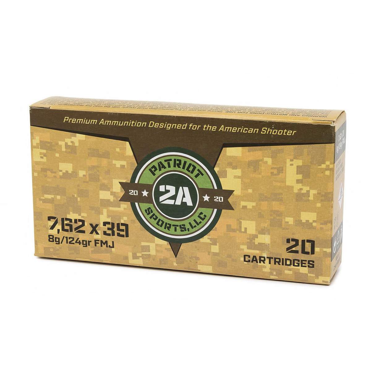 Patriot Sports 7.62x39 ammunition box