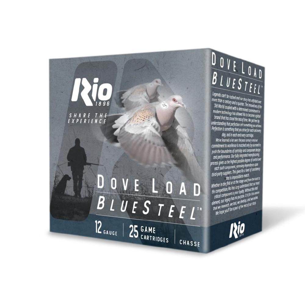 Rio Dove Load Bluesteel 12-gauge cartridges box
