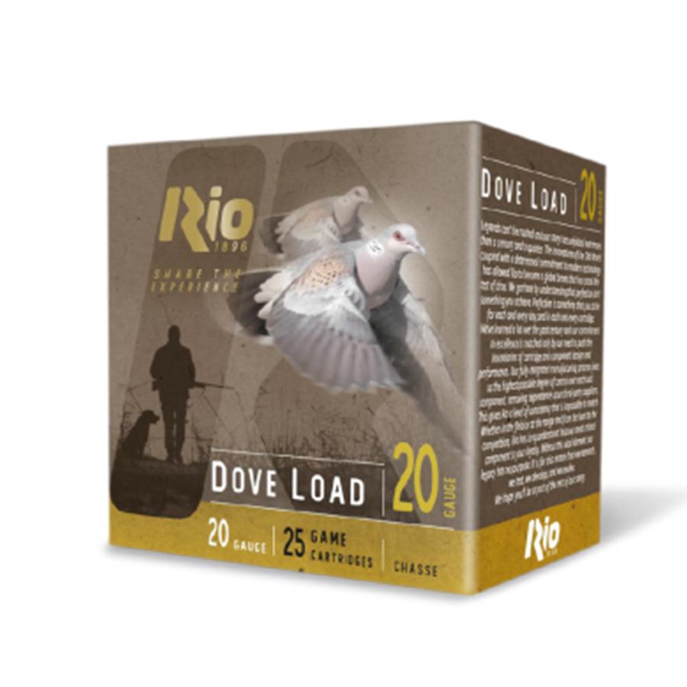 Rio Dove Load 20 gauge shotgun shells box