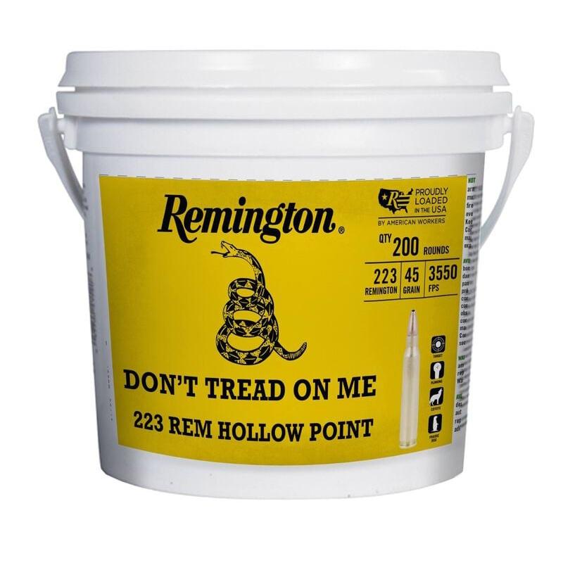 Remington .223 Rem hollow point ammo bucket