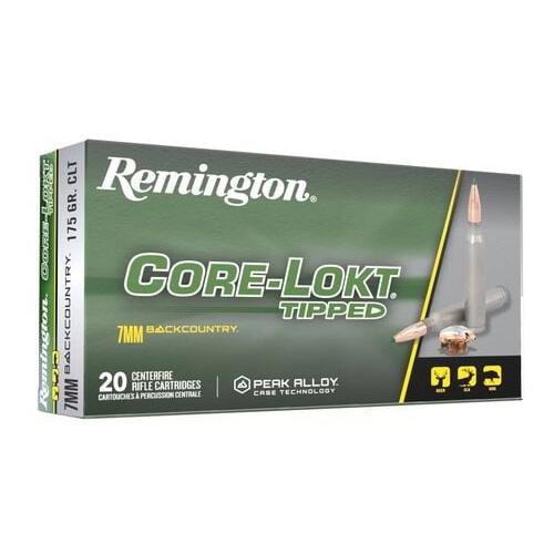 Remington Core-Lokt Tipped 7mm Backcountry ammo box
