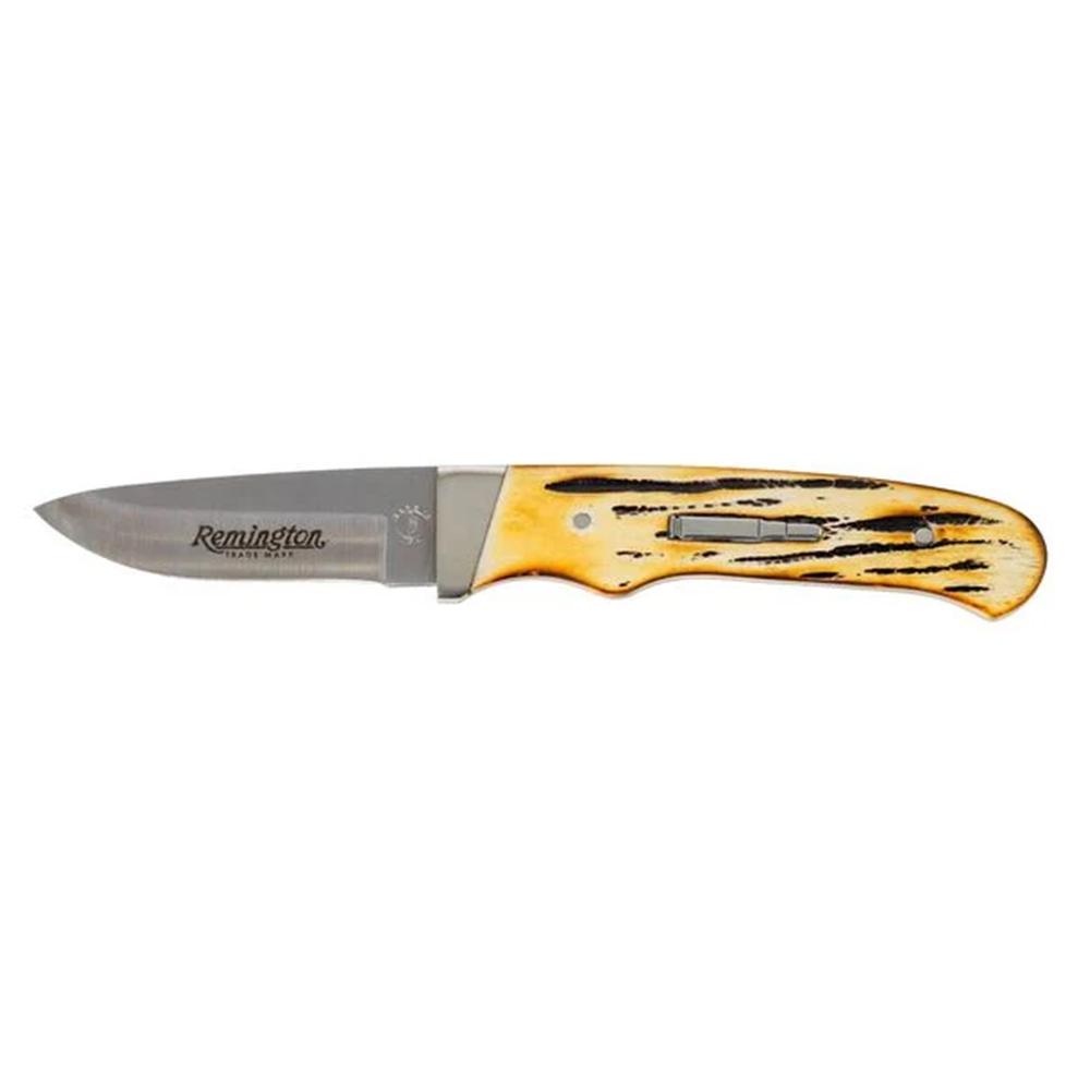 Remington folding knife with bone handle