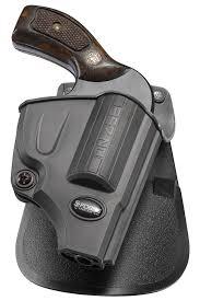 Revolver in black concealed carry holster