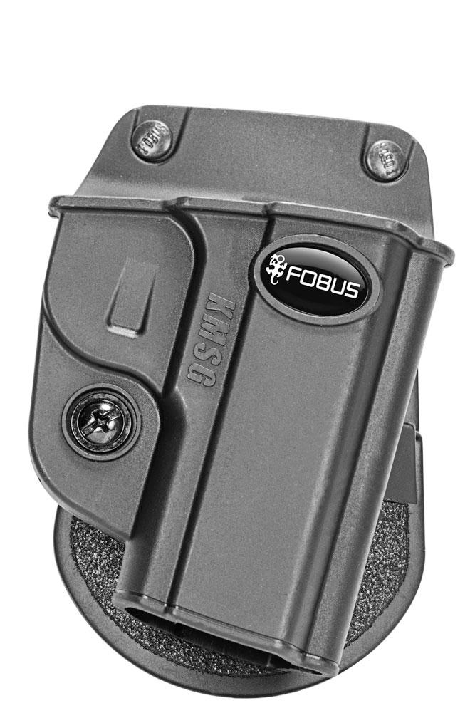 Black Fobus polymer pistol holster
