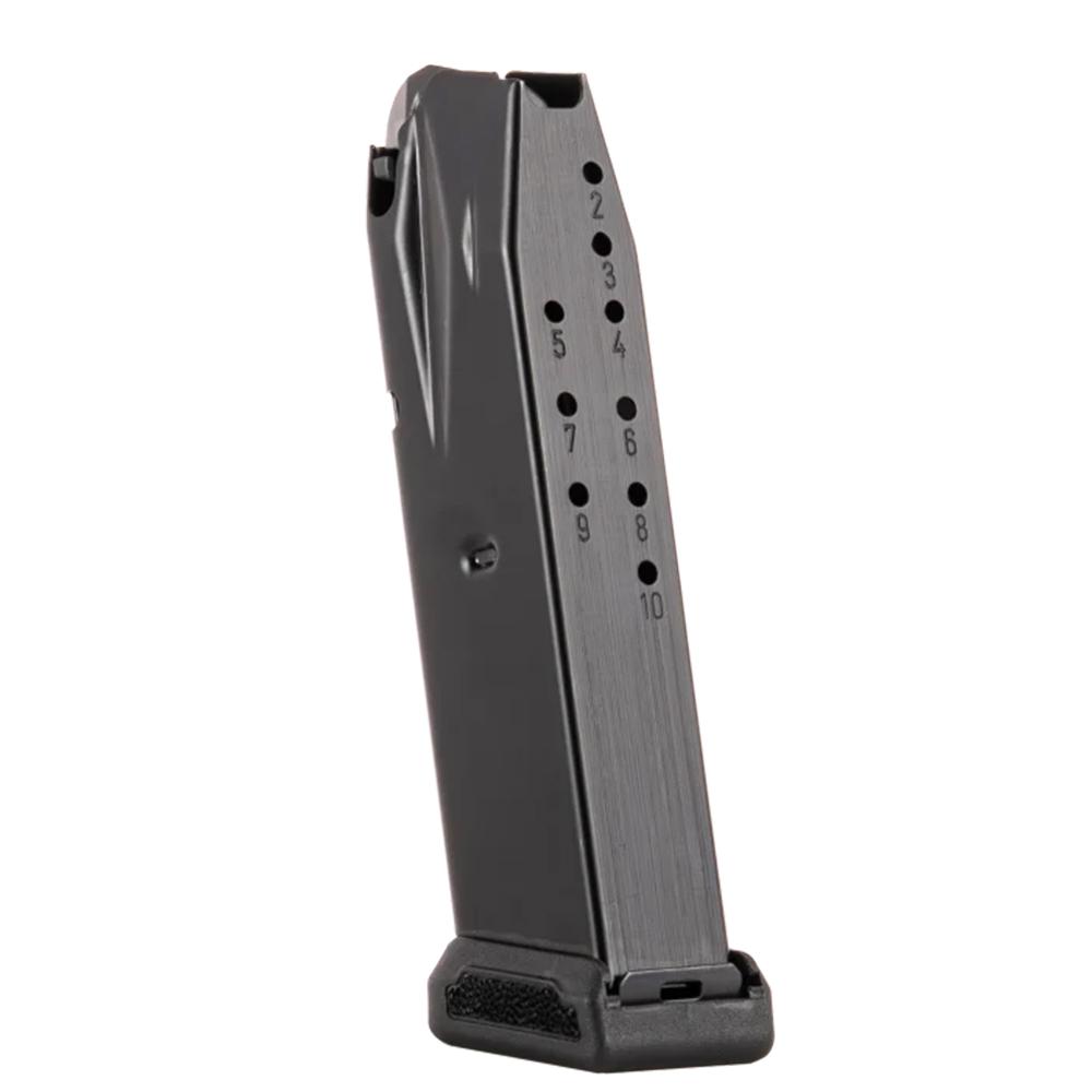 Metal pistol magazine with numbered witness holes