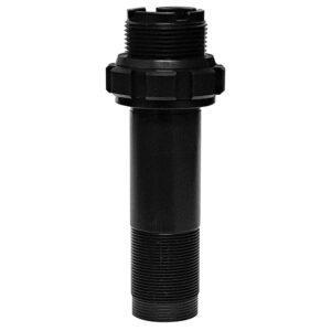 Black threaded plastic bulkhead pipe fitting