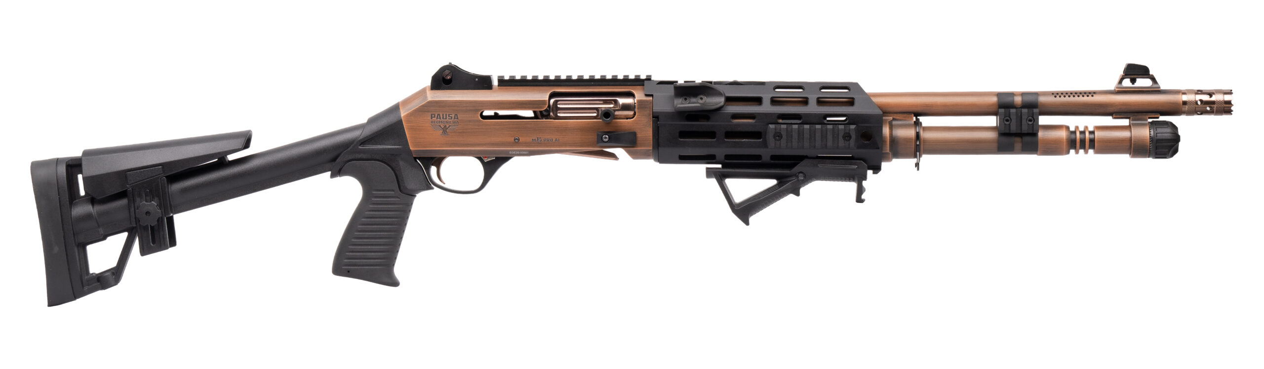 Modern tactical shotgun with adjustable stock