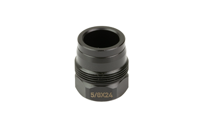 Black 5/8x24 threaded metal adapter fitting