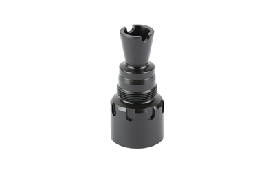 Black metal industrial tool component on white background