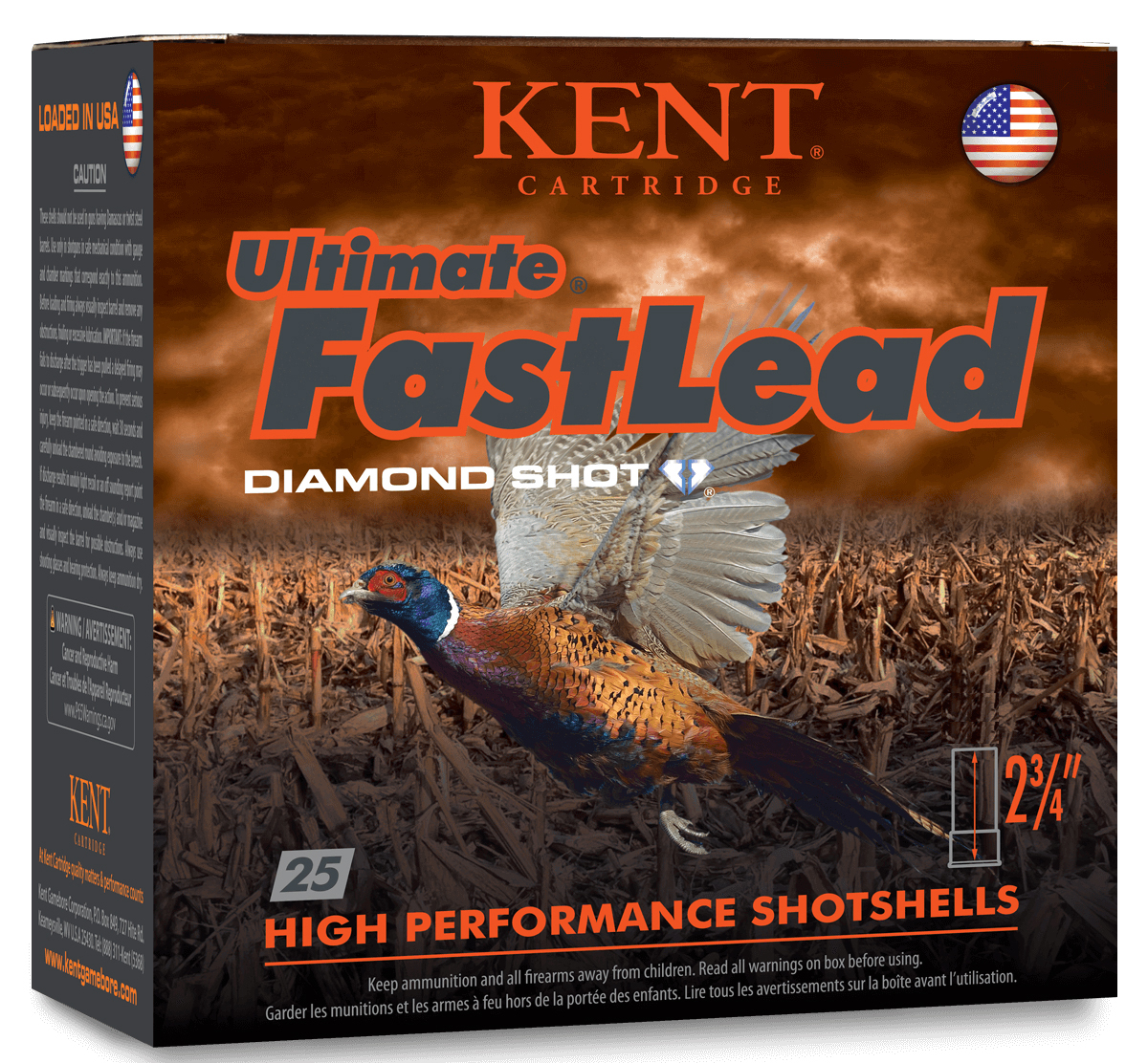 Kent Ultimate Fast Lead shotgun shells box