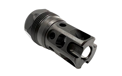 Metal muzzle brake for firearm barrel
