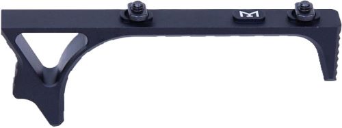 Black metal mounting bracket with bolts