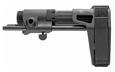 Adjustable firearm stabilizing brace with buffer tube