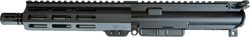 Black AR-style rifle upper receiver assembly