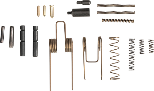 Assorted metal springs and small mechanical components
