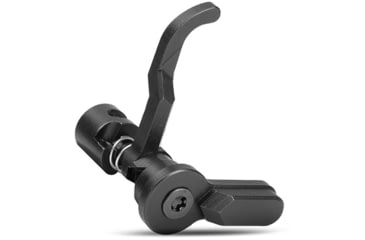 Black metal cam latch mechanism with lever handle