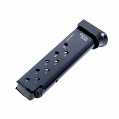 Black semi-automatic pistol magazine