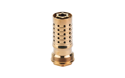 Brass pneumatic muffler with threaded base