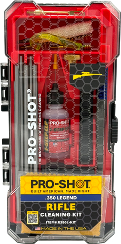 Pro-Shot rifle cleaning kit in red case