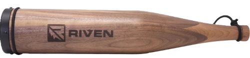 Wooden juggling club with RIVEN logo engraving