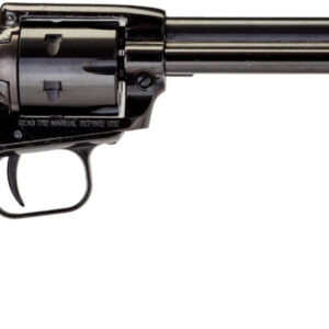 Black revolver with engraved wooden American flag grip