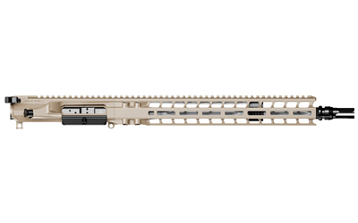 Tan AR-15 style rifle upper assembly