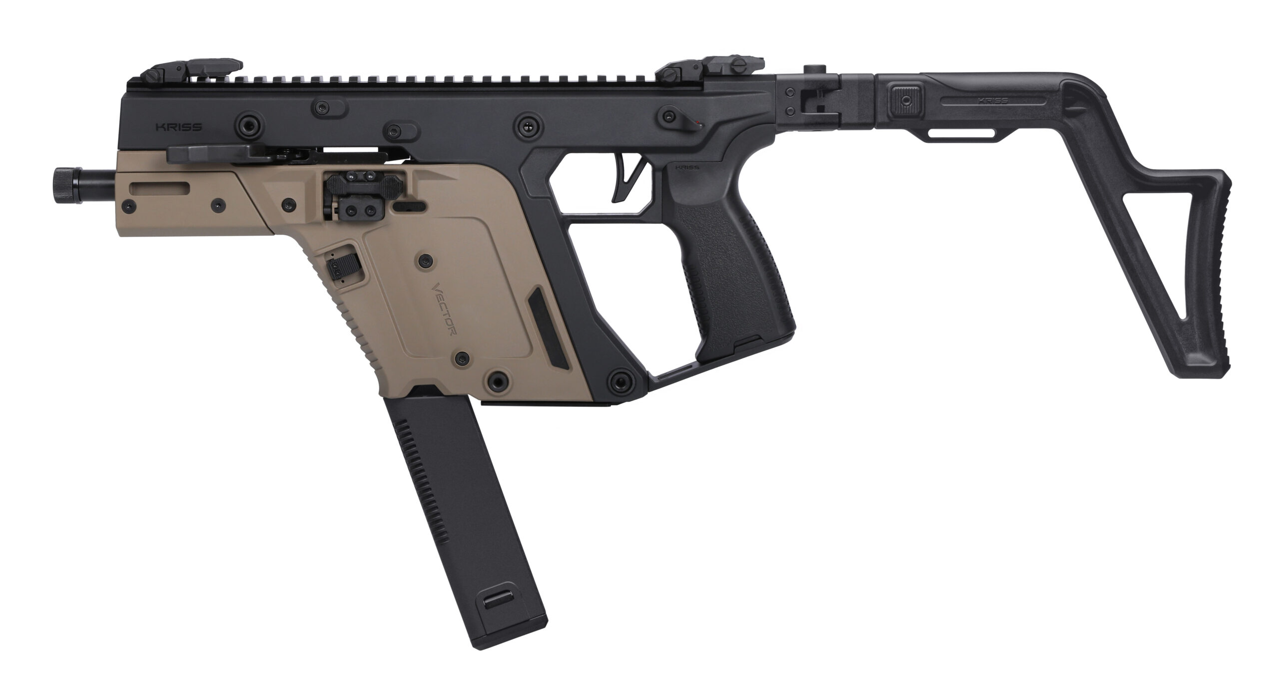 KRISS Vector submachine gun with extended magazine