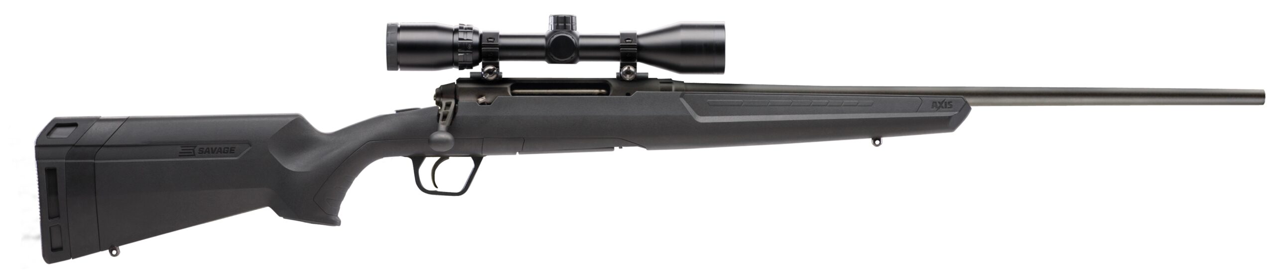 Bolt-action rifle with mounted scope