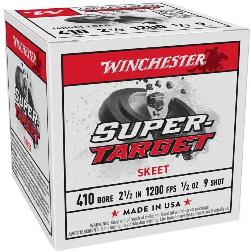Winchester Super Target .410 skeet ammunition box