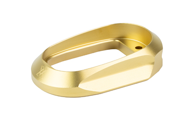 Gold anodized metal base plate component