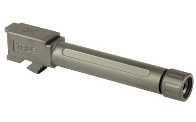 Pistol barrel with attached suppressor