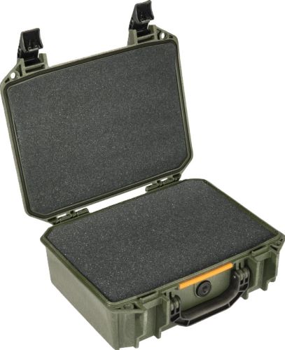 Open rugged waterproof case with foam interior