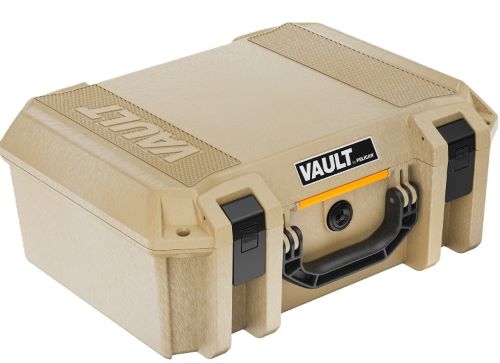 Tan rugged hard protective storage case