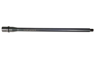 Black rifle barrel isolated on white background