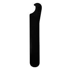 Black curved tool isolated on white background